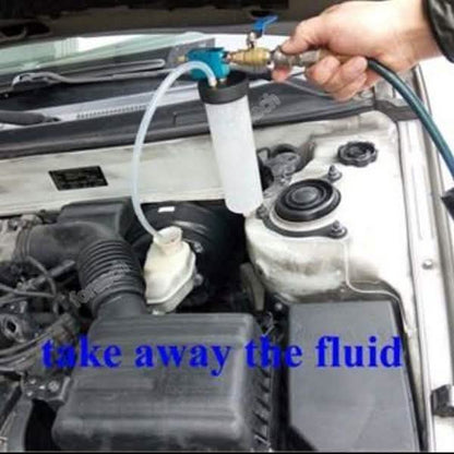 Car Brake System Fluid Bleeder Kit Hydraulic Clutch Oil Exchange One Man Tool
