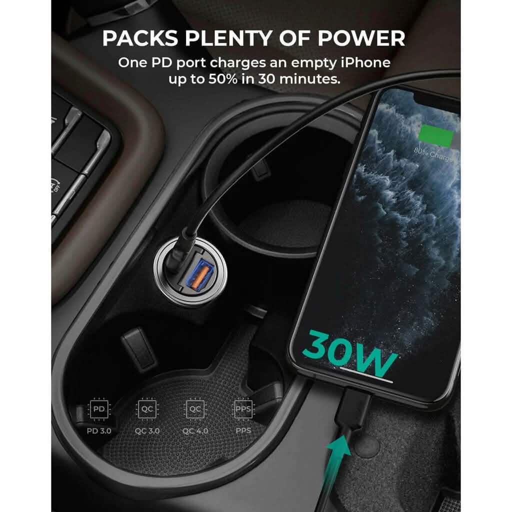 AUKEY Car Charger 30W Dual-Port