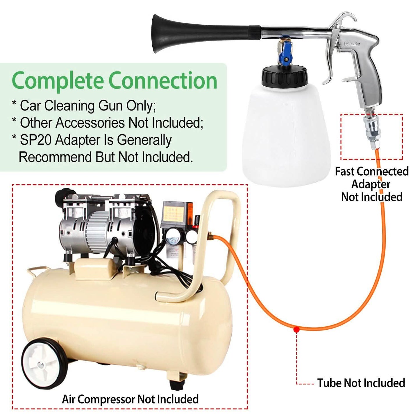Car Cleaning Gun Air Pulse Tornado Sprayer