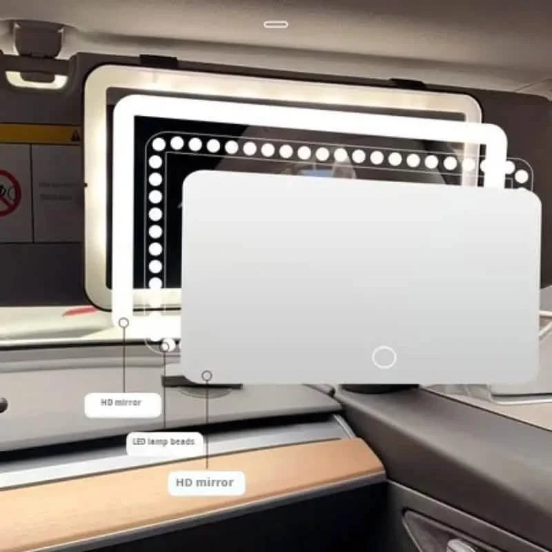 Car Mirror Vanity with LED Lights