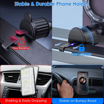 Car Mount Magnetic Phone Holder For Car 360° Rotation