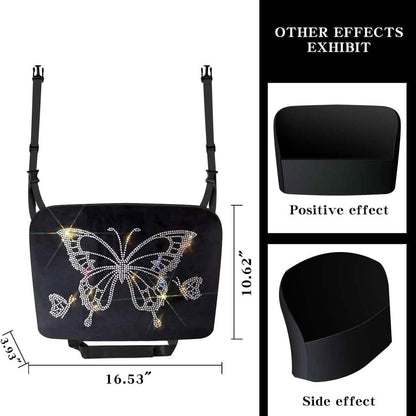 Car Net Backseat Pocket Handbag Holder and Organizer Between Seats