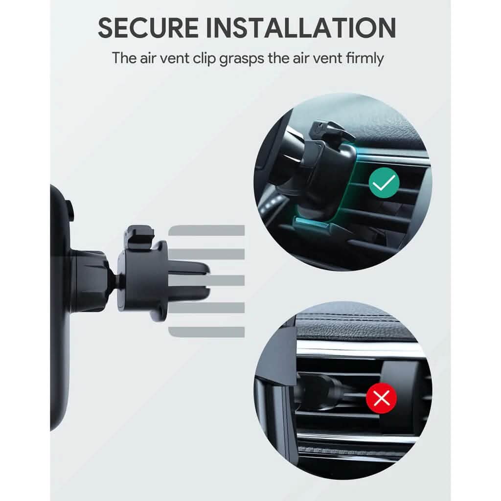 Car Phone Mount Upgraded Vent Clip for Air Vent HD C58