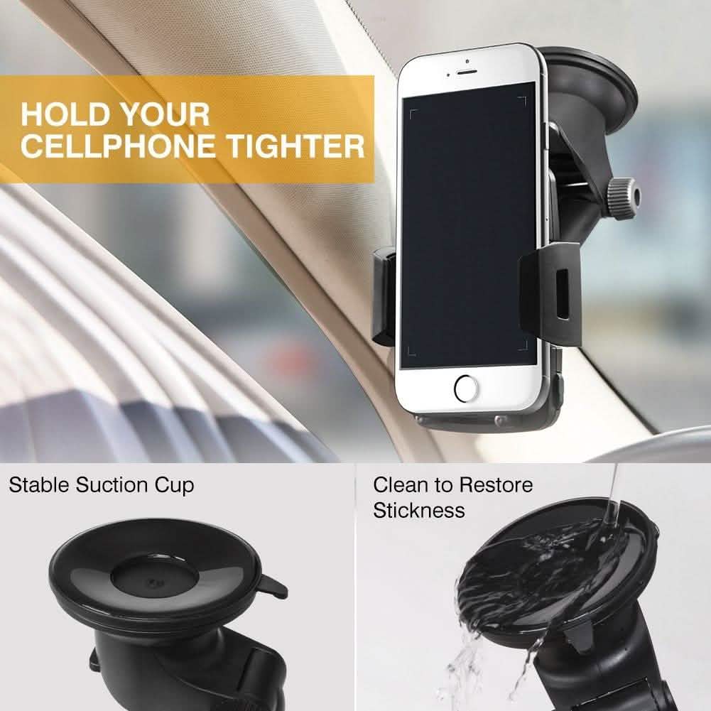 Car Phone Mount, VUP Windshield Phone Holder Car Mount