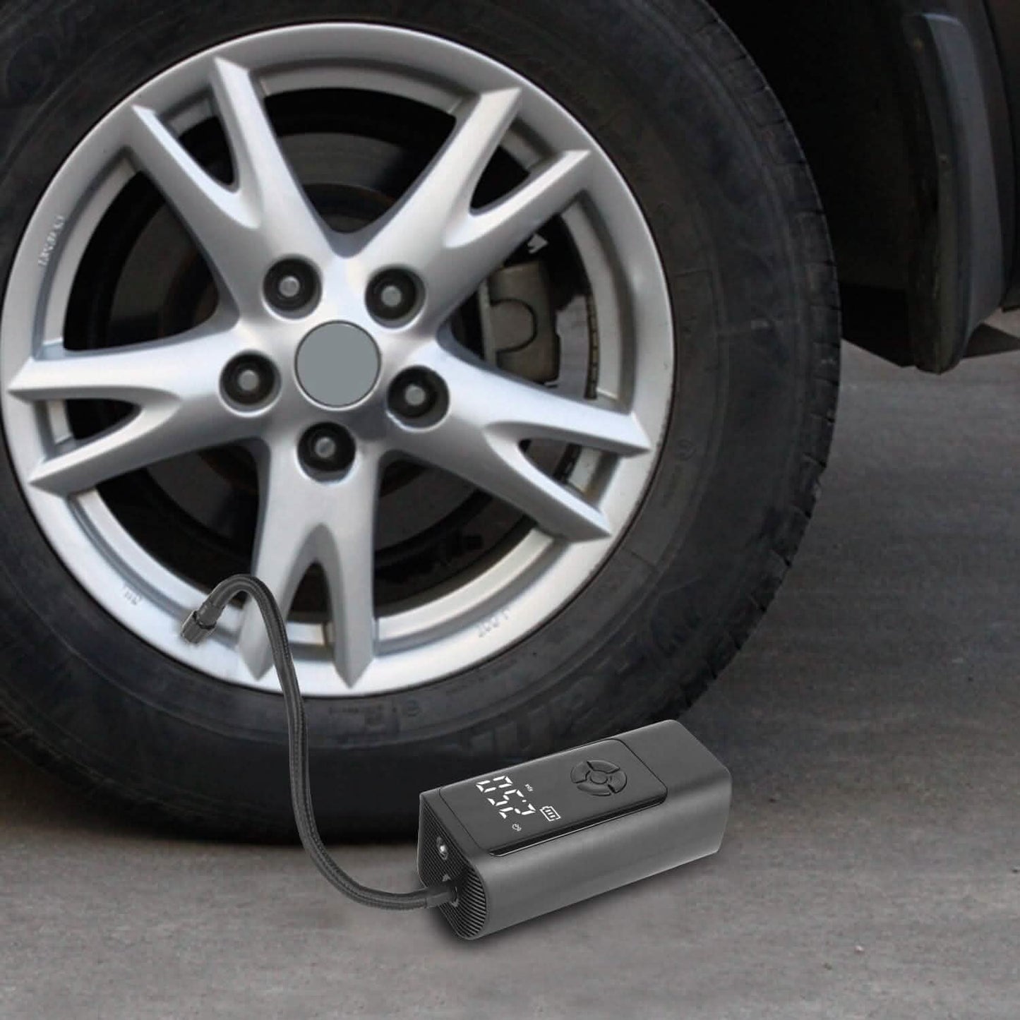 Car Tire Inflator Corded with LED Light
