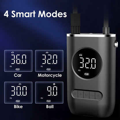 Car Tire Inflator Pump Portable 150 PSI with LED Light