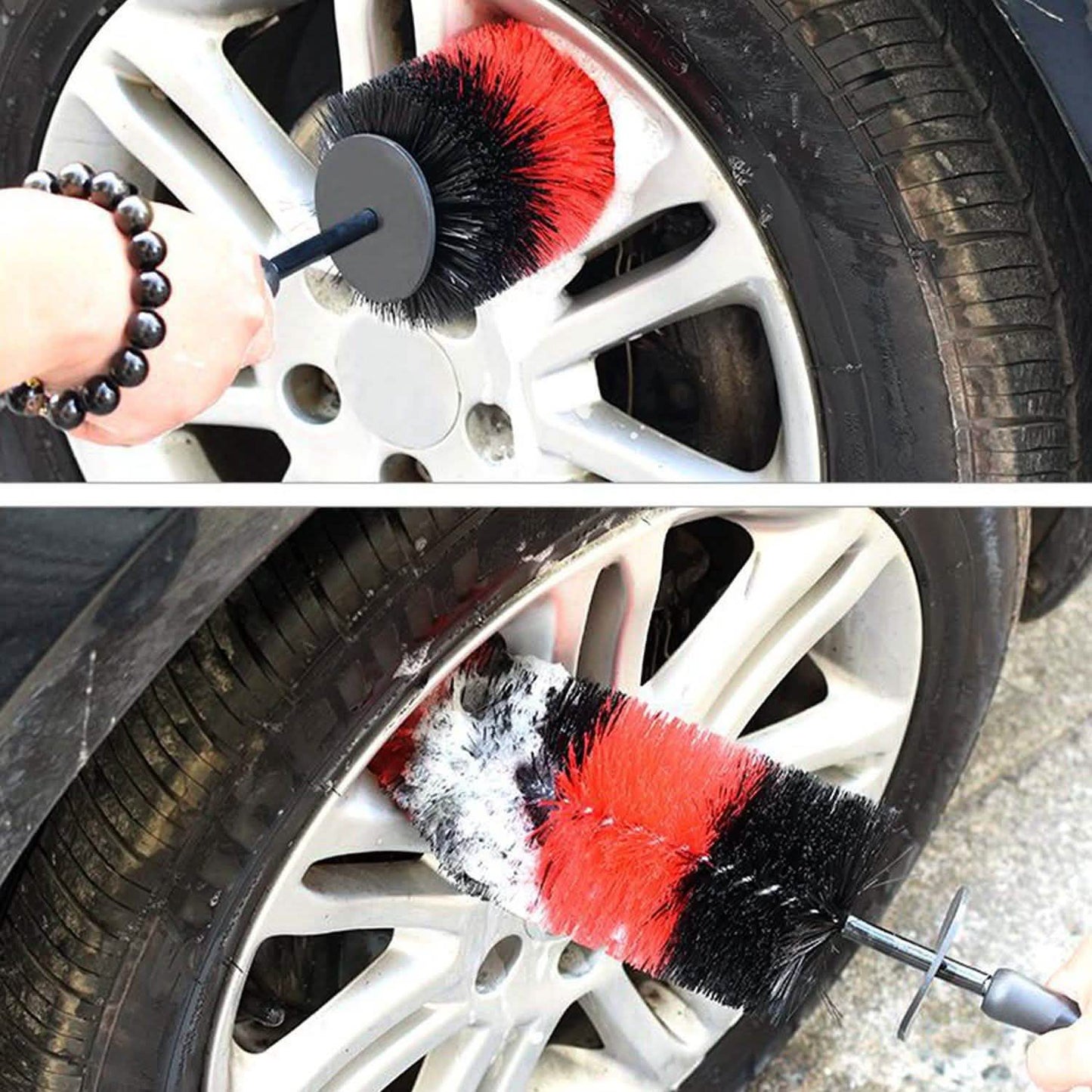Car Wheel Brush Rims Tire Seat Engine Wash Cleaning Tool