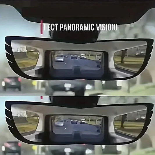 Car Wide Angle Rearview Mirror Curved Interior Large Field Of View Inside Mirror