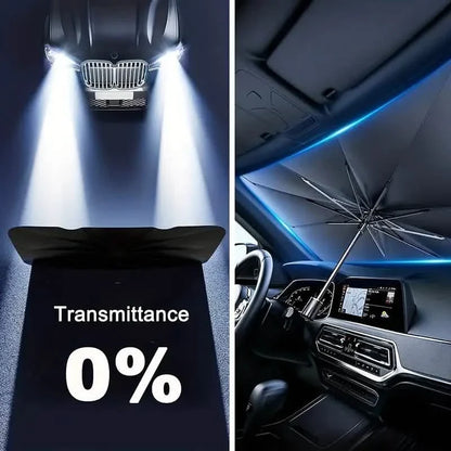 Car Windshield Sun Shade UV Rays and Heat Sun Visor Protector Foldable Reflector Umbrella