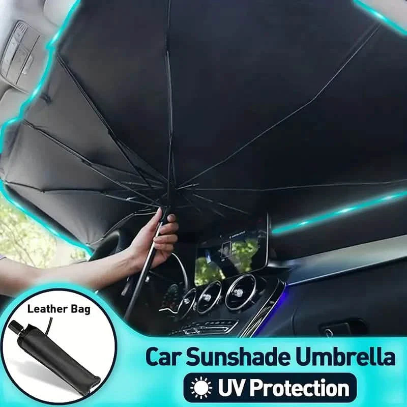 Car Windshield Sun Shade UV Rays and Heat Sun Visor Protector Foldable Reflector Umbrella
