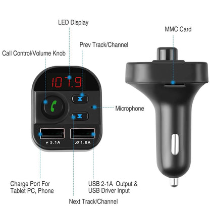 Car Wireless V5.1 FM Transmitter