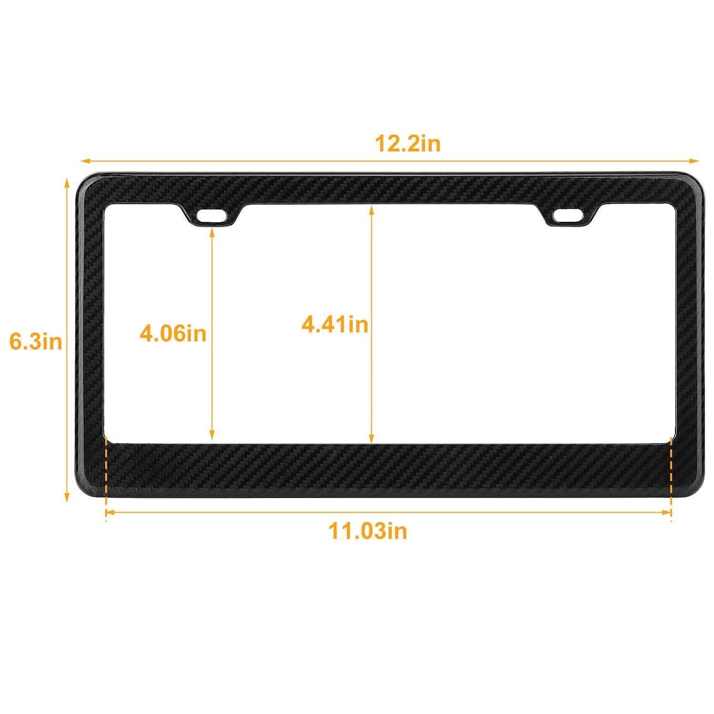 Carbon Fiber Black License Plate