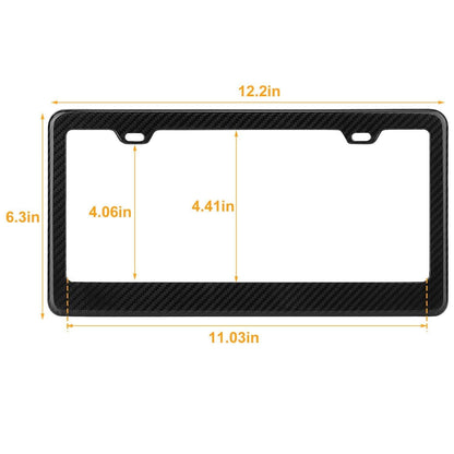 Carbon Fiber Black License Plate