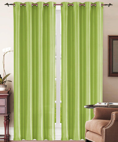 Set of 2: Grommet Curtain Panels - Assorted Colors