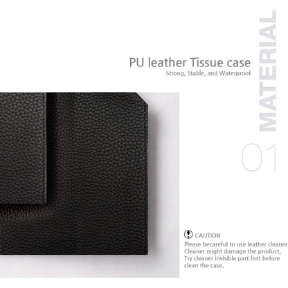 Carrotez Modern PU Leather Square Tissue Box Holder