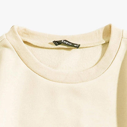 Cartoon Graphic Thermal Lined Oversized Sweatshirt