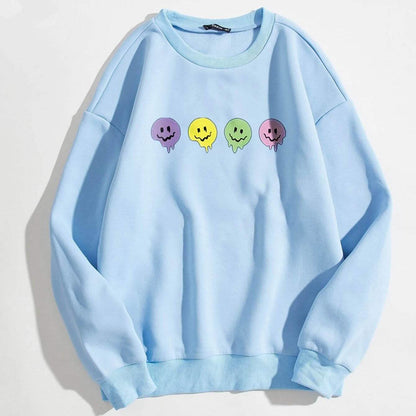 Cartoon Graphic Thermal Lined Sweatshirt