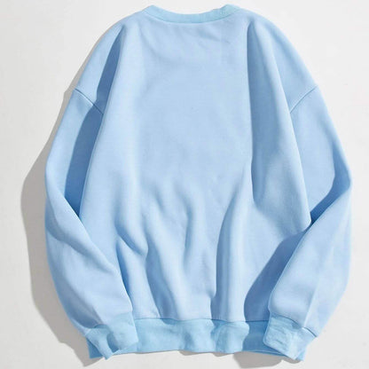 Cartoon Graphic Thermal Lined Sweatshirt