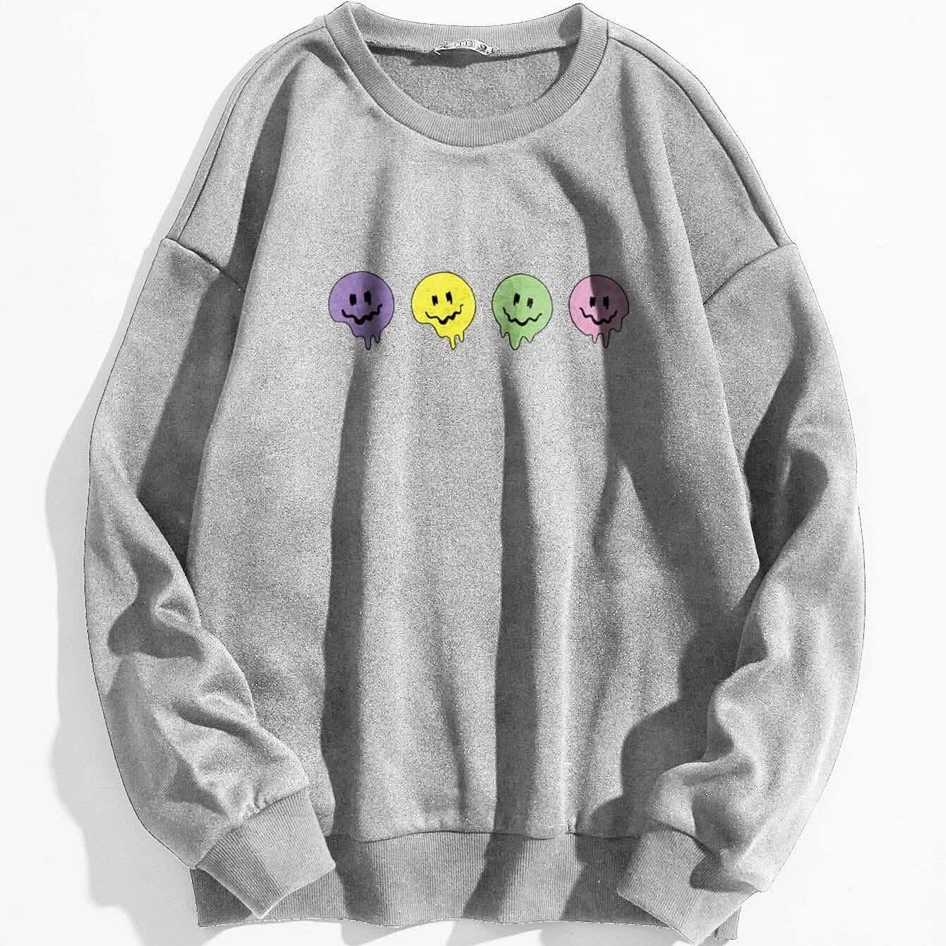 Cartoon Graphic Thermal Lined Sweatshirt