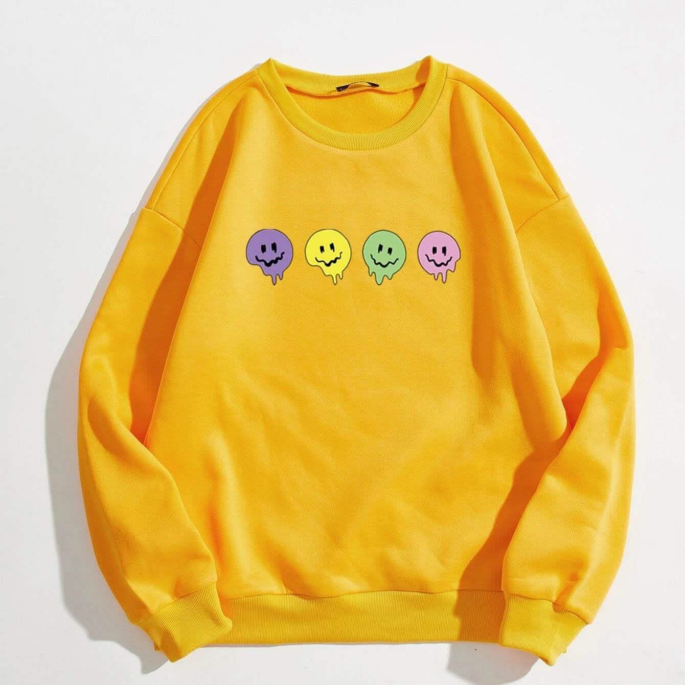 Cartoon Graphic Thermal Lined Sweatshirt