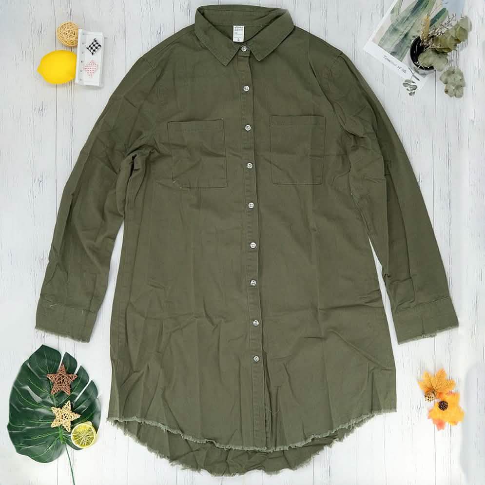Casual Button Up Denim Shirt