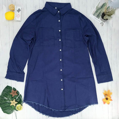 Casual Button Up Denim Shirt