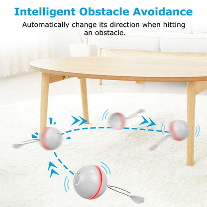 Cat Teaser Ball Automatic Self Rotating Interactive Cat Motion Exercise Toy