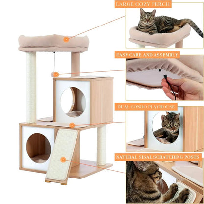 Cat Tree Deluxe 34" Cat Tower