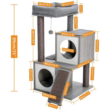 Cat Tree Deluxe 34" Cat Tower