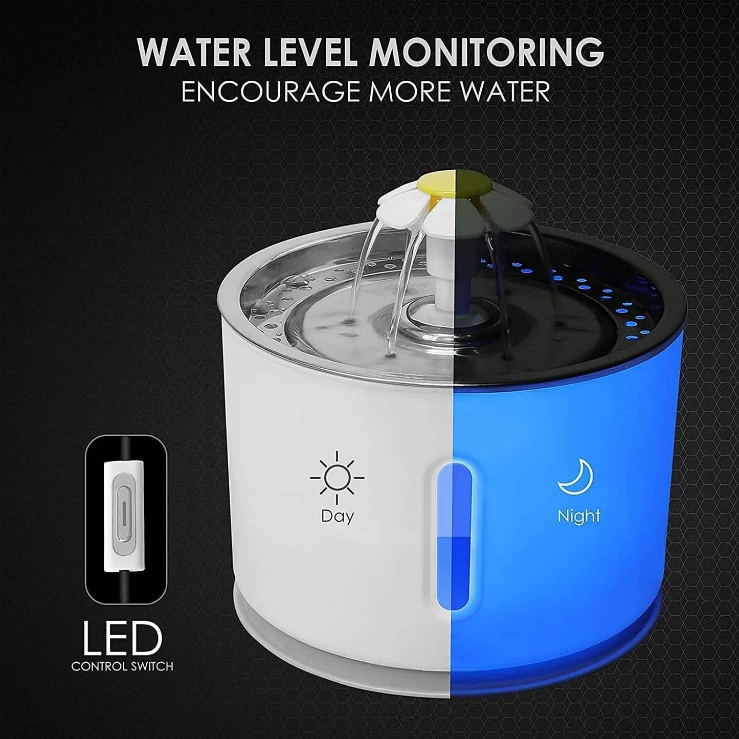 Cat Water Fountain 2.4L Automatic Pet Fountain