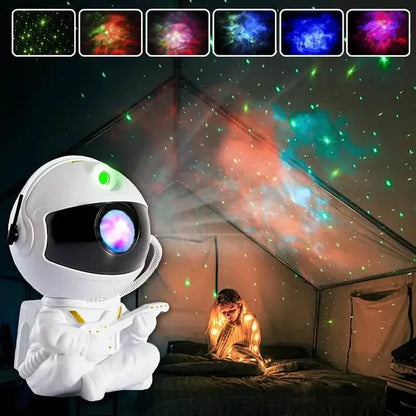 Celestial Star Guitar Night Light Projector - Vibrant LED Nebula Effects