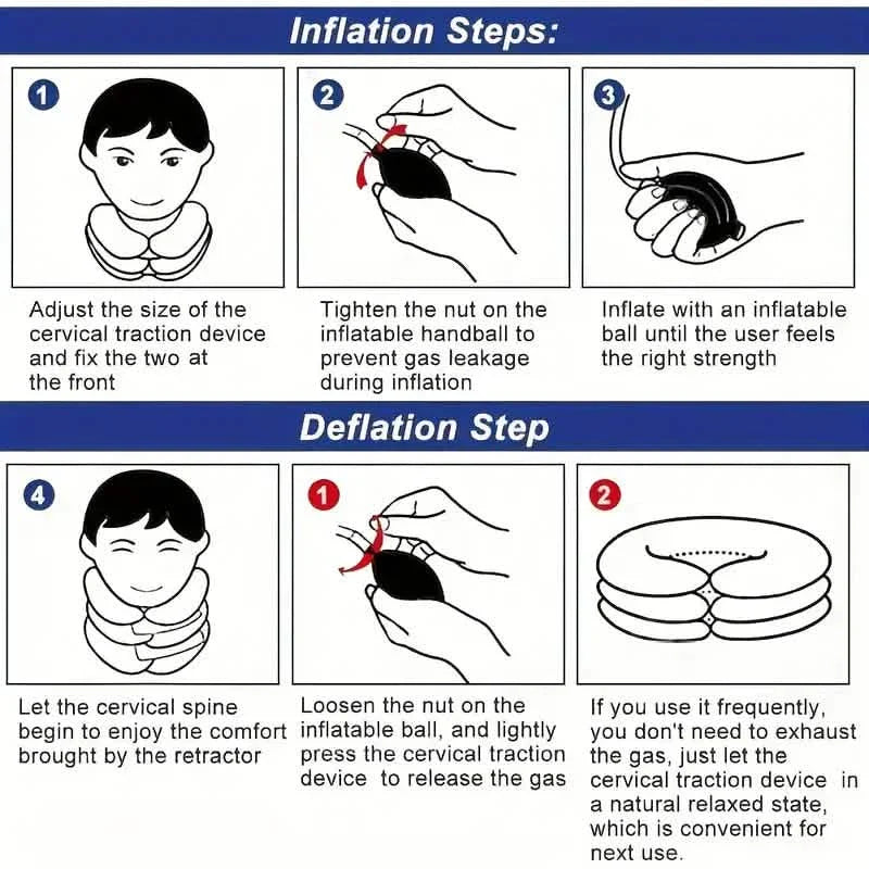 Cervical Neck Traction Device Inflatable Neck Stretcher