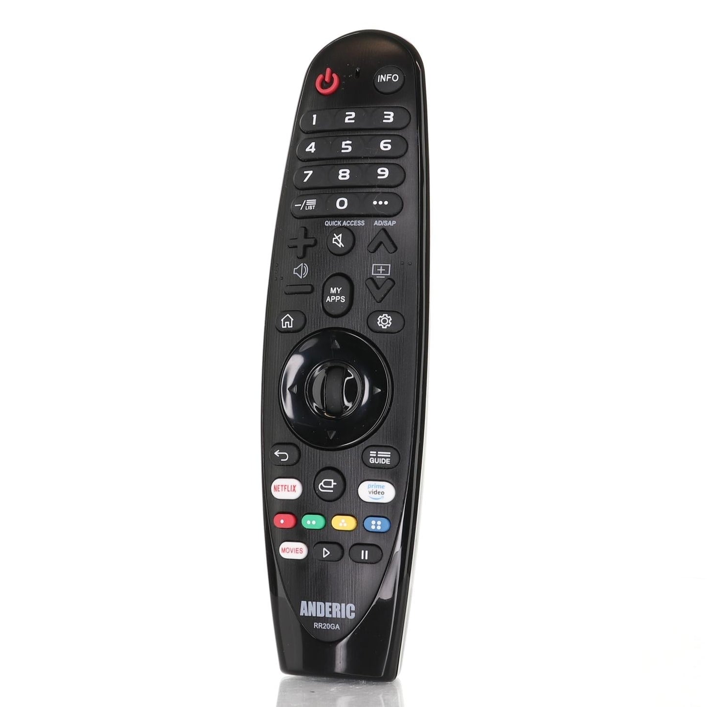 Anderic RR20GA Replacement Magic Remote Control for all LG Smart TVs | No Voice/Mouse Function | AN-MR20GA, AN-MR19BA, AN-MR18BA