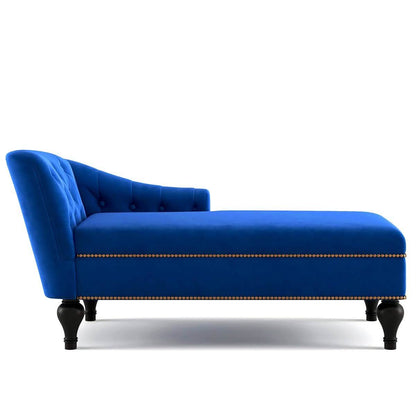 Chaise Lounge Indoor Chair Tufted Fabric, Sleeper Lounge Sofa