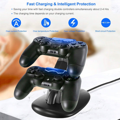 Charging Dock Station Dual Micro USB Stand for PS4 Pro