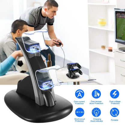 Charging Dock Station Dual Micro USB Stand for PS4 Pro