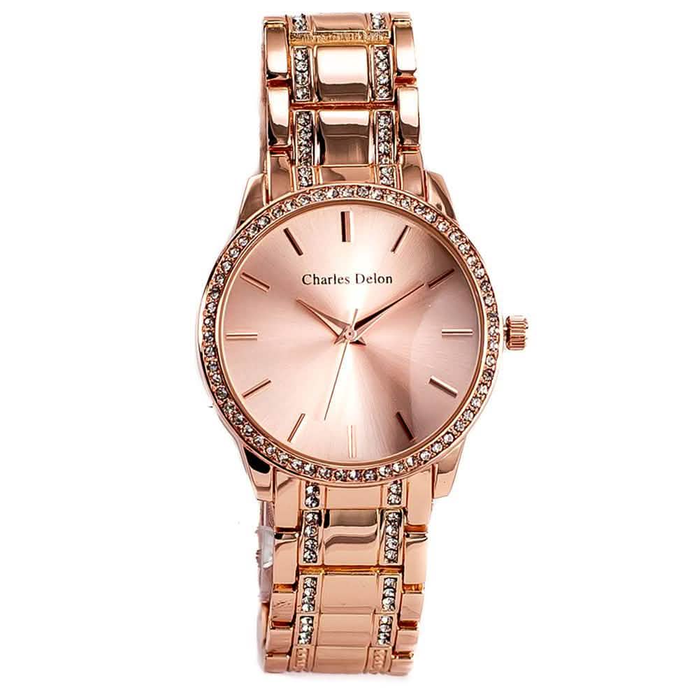 Charles Delon Women's Watch 5855 Stainless Steel Quartz Round - Assorted Styles