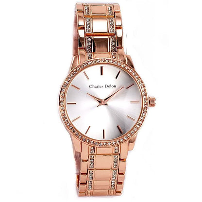 Charles Delon Women's Watch 5855 Stainless Steel Quartz Round - Assorted Styles