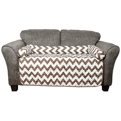 Chevron Reversible Quilted Pet Bed Chair Cover - Assorted Sizes