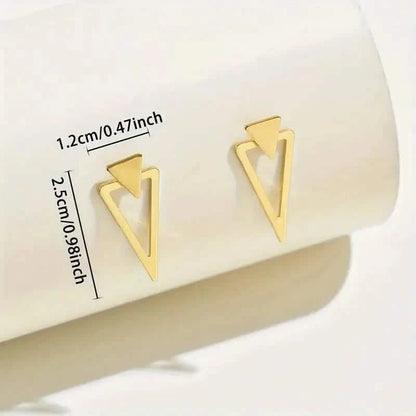Chic Minimalist Triangle Design Earrings