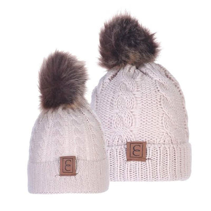 Chic Mom and Me Pom Beanies