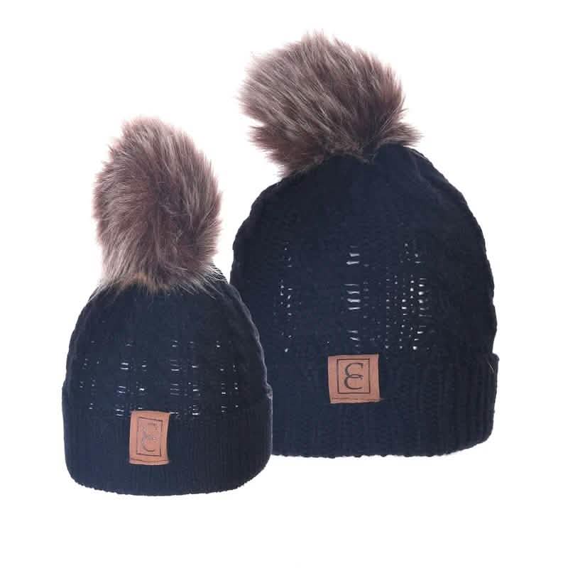 Chic Mom and Me Pom Beanies