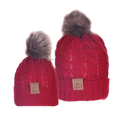 Chic Mom and Me Pom Beanies