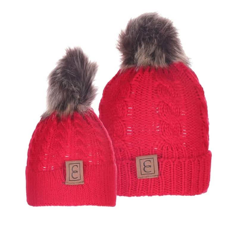 Chic Mom and Me Pom Beanies