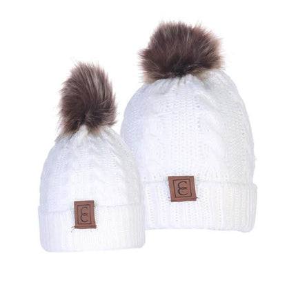 Chic Mom and Me Pom Beanies