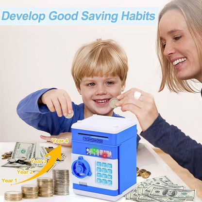 Children's Cartoon Password Box Piggy Bank