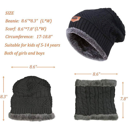 Children's Winter Hat and Scarf Set