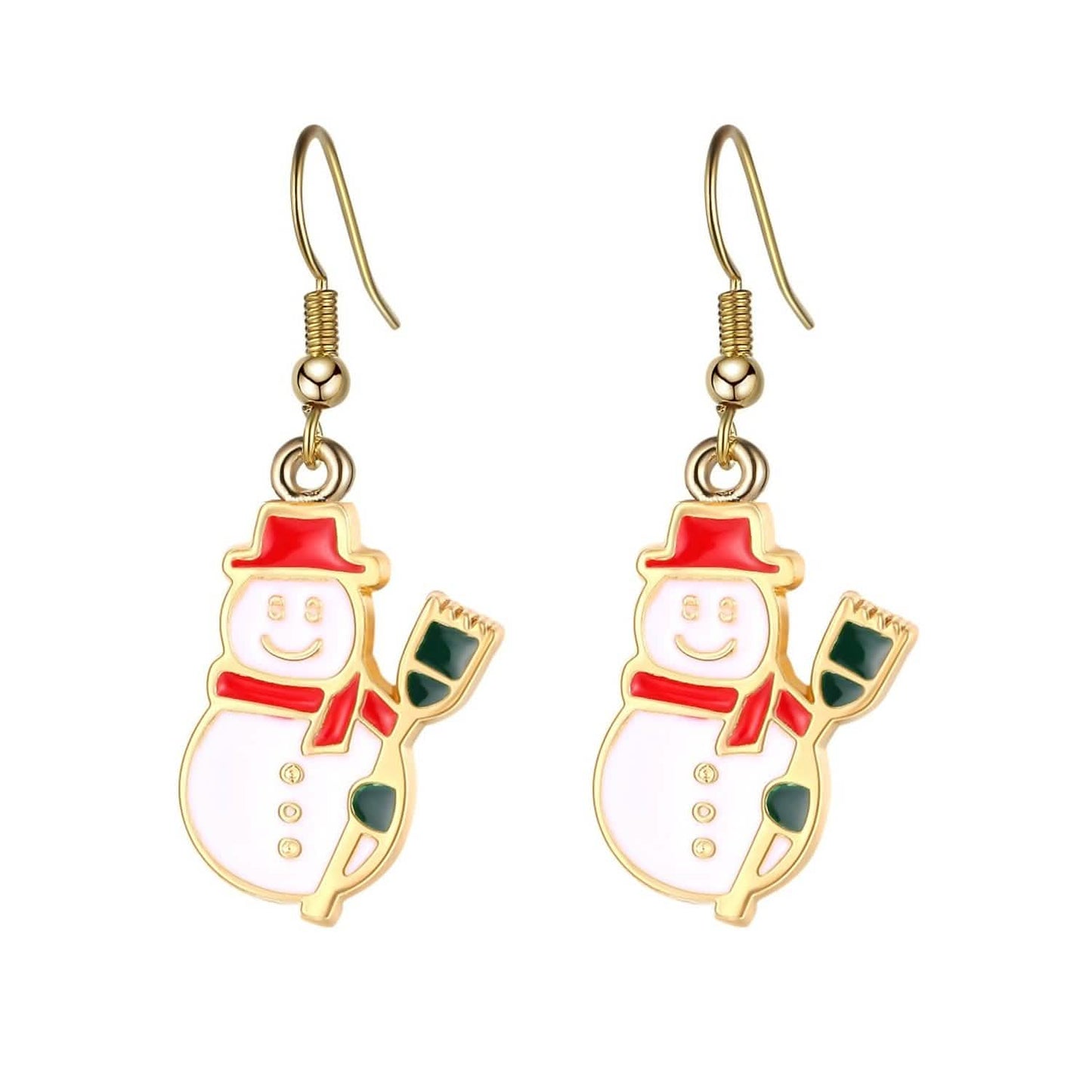 Christmas Ear Decor Hooks Creative Ladies Holiday Earrings