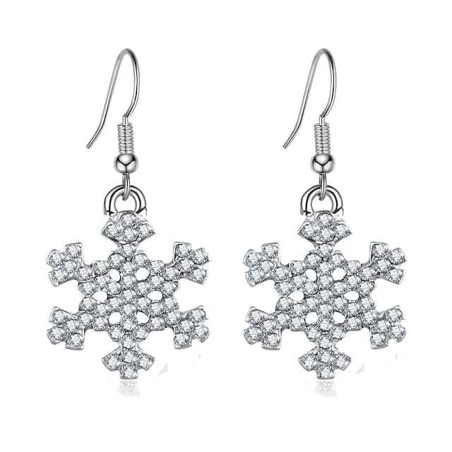 Christmas Ear Decor Hooks Creative Ladies Holiday Earrings