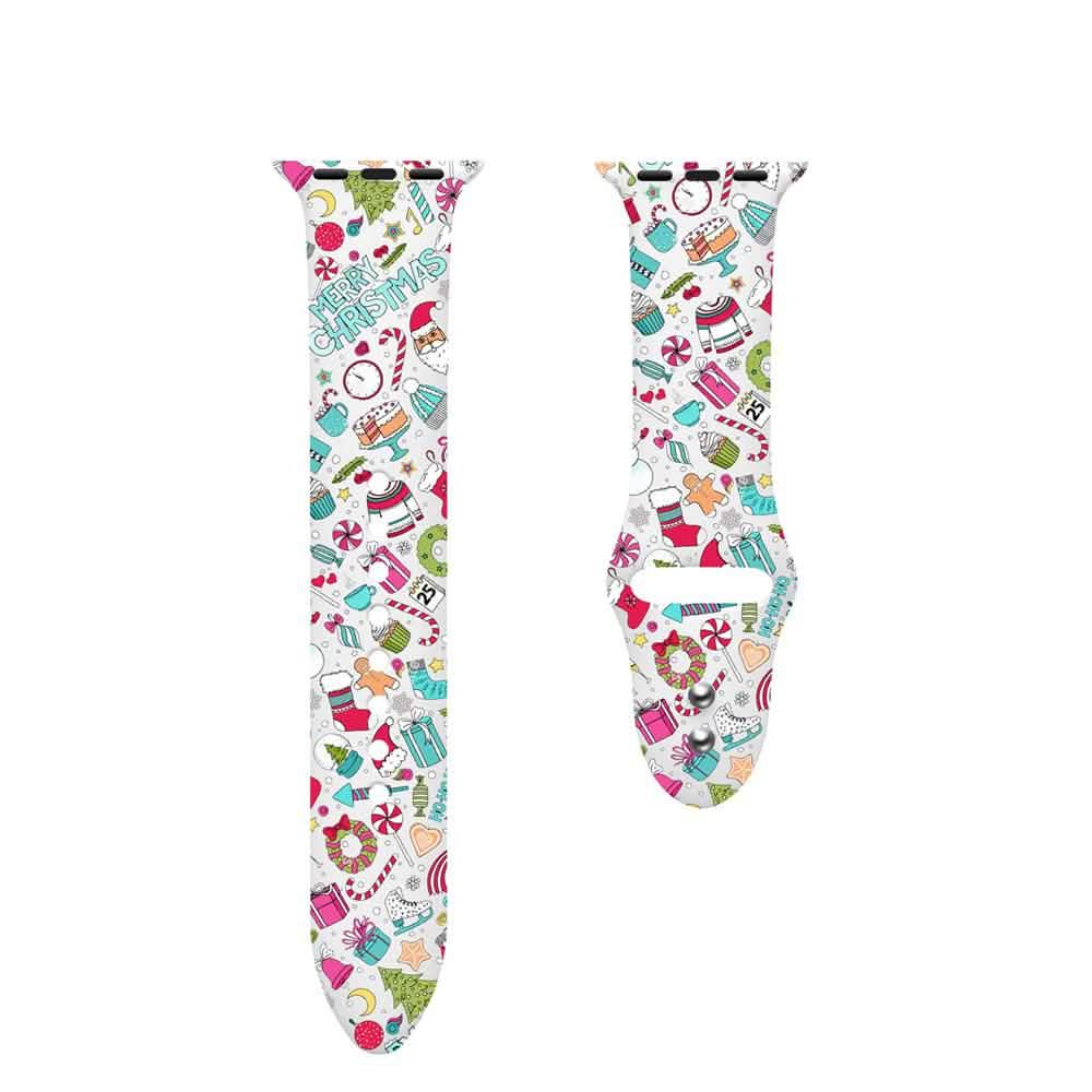Christmas Silicone Apple Watch Bands - Assorted Styles